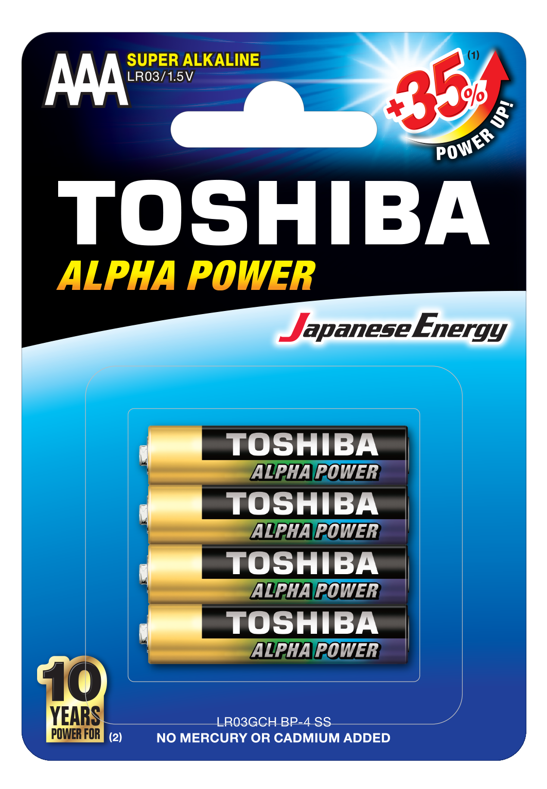 TOSHIBA Batéria LR03 BP Alpha Power